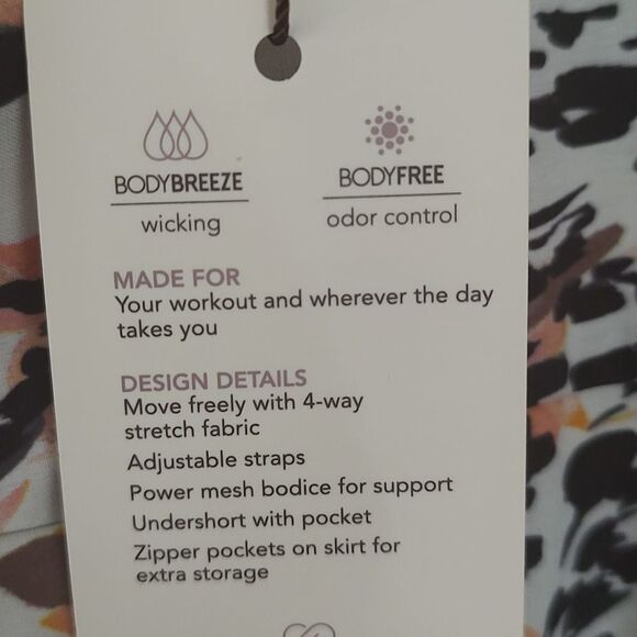 CALIA Performance Dress New Animal Unbleached Sz L NWT - Picture 5 of 13